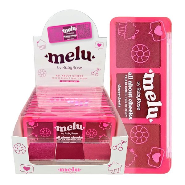 Ruby Rose - Trio Blush Melu Cherry Cheats - 12 Und