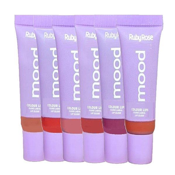 Ruby Rose - Gloss Labial Colour Lips Mood HB7201 - 6 Und