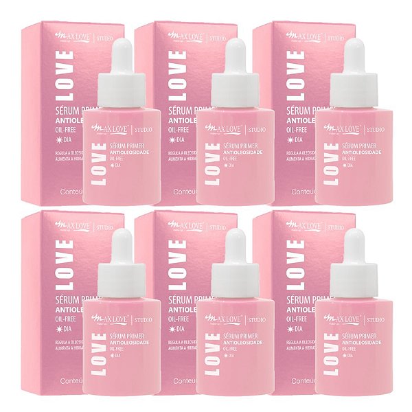 Max Love - Serum Primer Antioleosidade - 6 Und