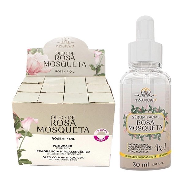 Phallebeauty - Serum Rosa Mosqueta 4 em 1 PH0559 - 12 Und