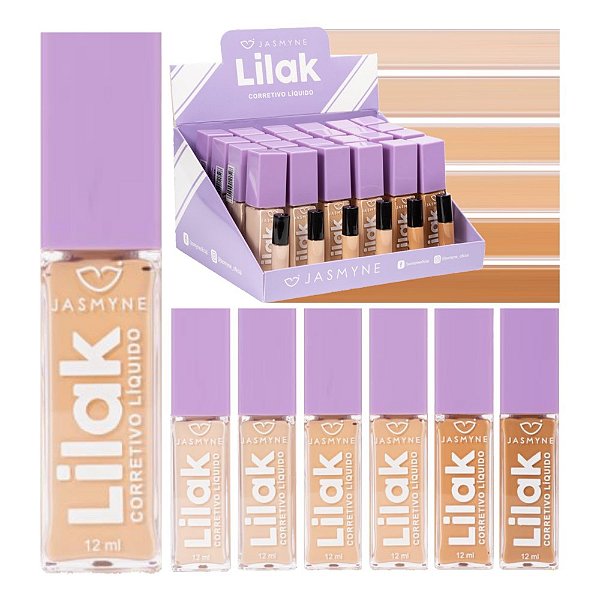 Jasmyne - Corretivo Liquido Lilak Tons Claros JS02039 -24 Un