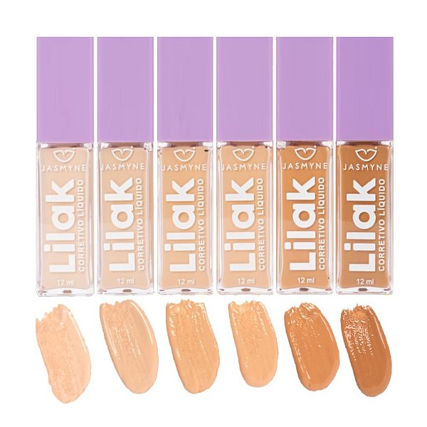 Jasmyne - Corretivo Liquido Lilak Tons Claros JS02039 - 6 Un