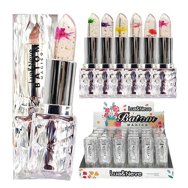 Lua e Neve - Batom Magico Flor Cristal Luxo LN02451 - 24 Un