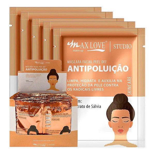 Max Love - Mascara Facial Peel Off Antipoluicao - 60 Und