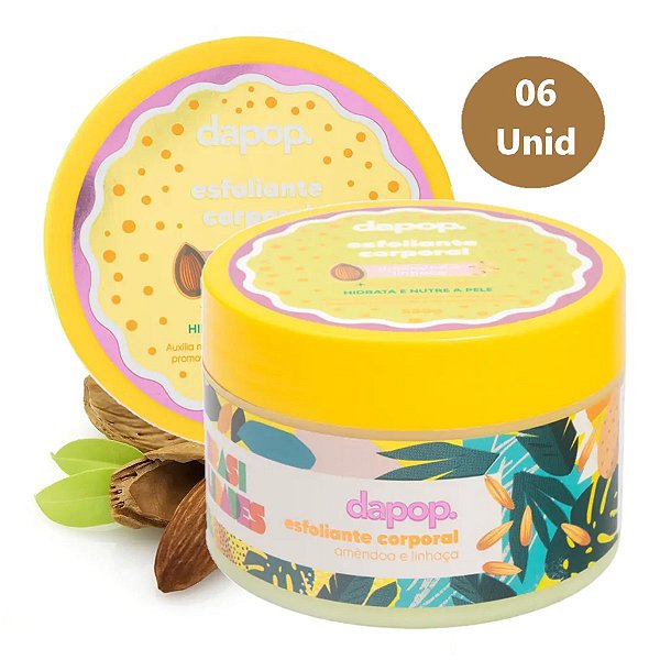 Dapop - Esfoliante Corporal Amendoa e Linhaca - 6 Und