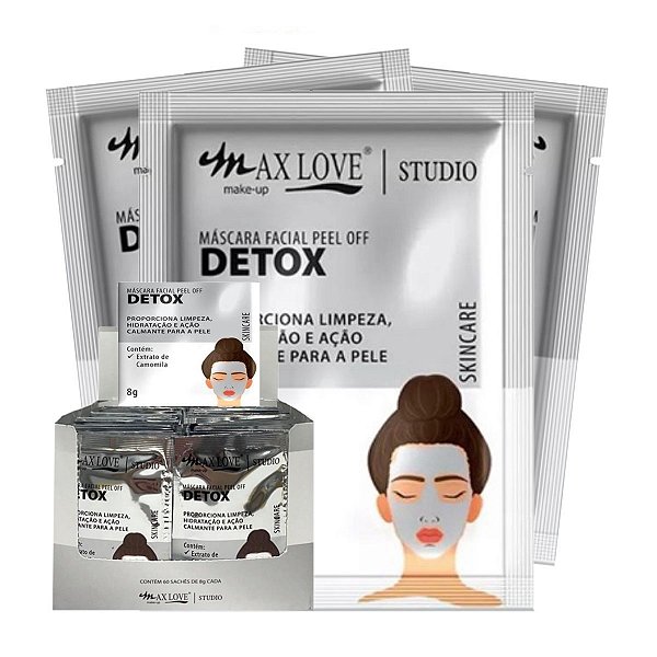 Max Love - Mascara Facial Peel Off Detox - 60 Und