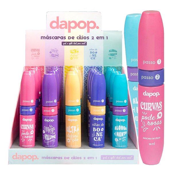 Dapop - Mascara de Cilios 2 em 1 MK1341 - 30 Und