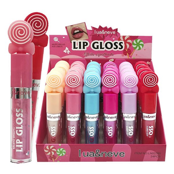 Lua e Neve - Lip Gloss Efeito Espelhado LN02280 - 24 Und