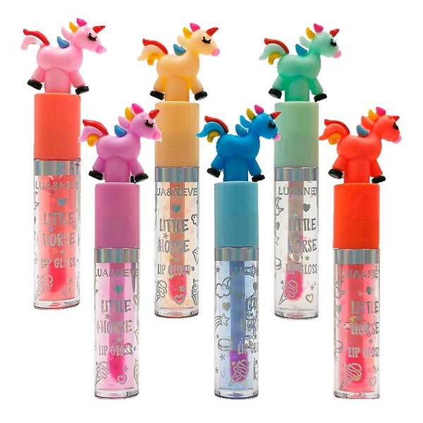 Lua e Neve - Lip Gloss Unicornio Fofo LN07002 -6 Und