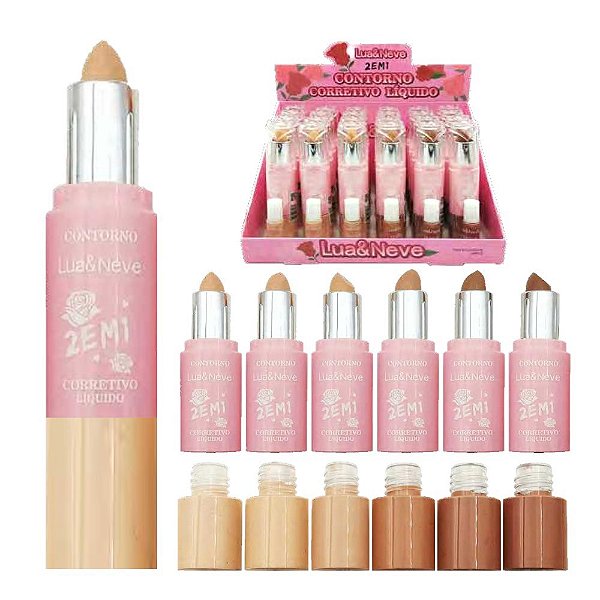 Lua e Neve - Contorno e Corretivo Liquido LN02476 - 24 Und
