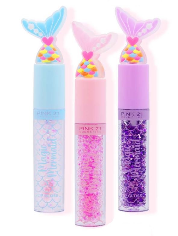 Pink 21 - Lip Gloss Magic Mermaid Azul CS4197 - UNIT