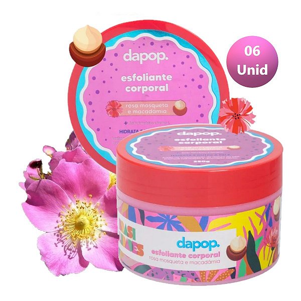 Dapop - Esfoliante Corporal Rosa Mosqueta e Macadamia - 6 Un
