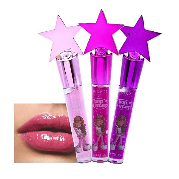 Pink 21 - Lip Gloss Pop Star CS4595 - 6 Und