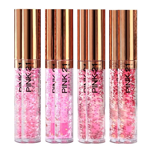 Pink 21 - Lip Gloss Glittery CS4213 - 8 Und