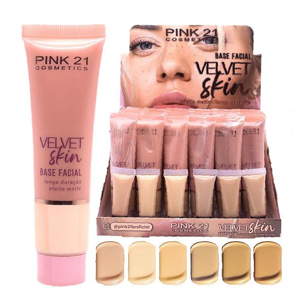 Pink 21 - Base Matte Tons Claros Velvet CS4363 - 24 Und
