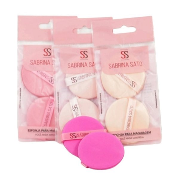 Sabrina Sato - 02 Esponja Redonda para Po SS3407 - 01 Kit