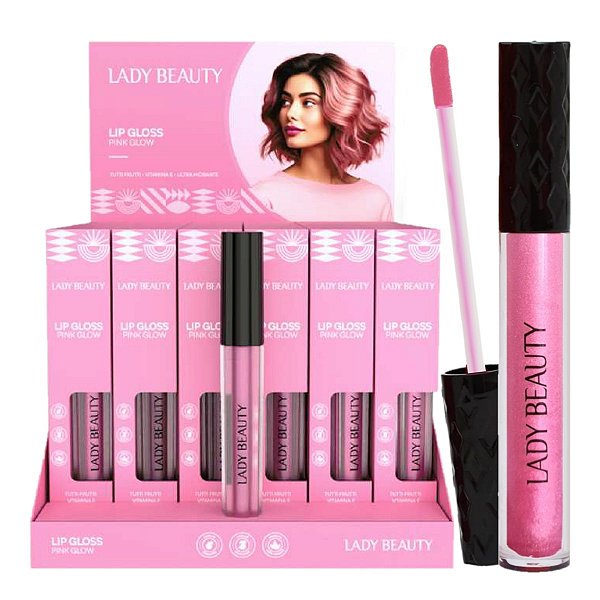 Lady Beauty - Lip Gloss Pink Glow Tutti Frutti LB41 - 36 Und