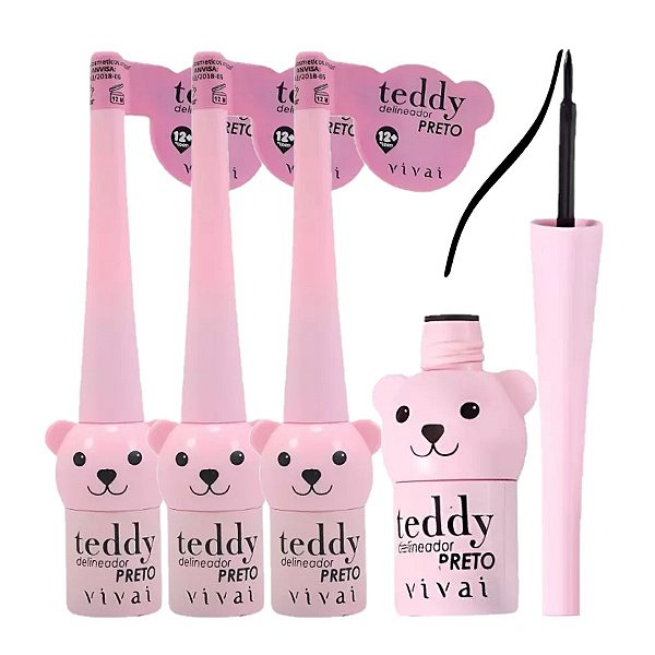 Vivai - Delineador teddy Preto 2209 - 6 Und