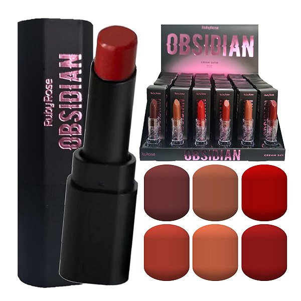 Ruby Rose - Batom Obsidian Cream Satin HB7000 - 36 Und