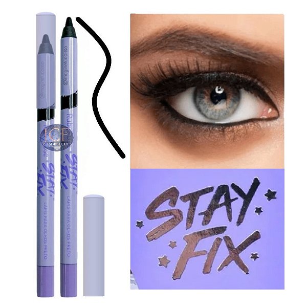 Ruby Rose - Lápis de Olho Preto HB520 Stay Fix