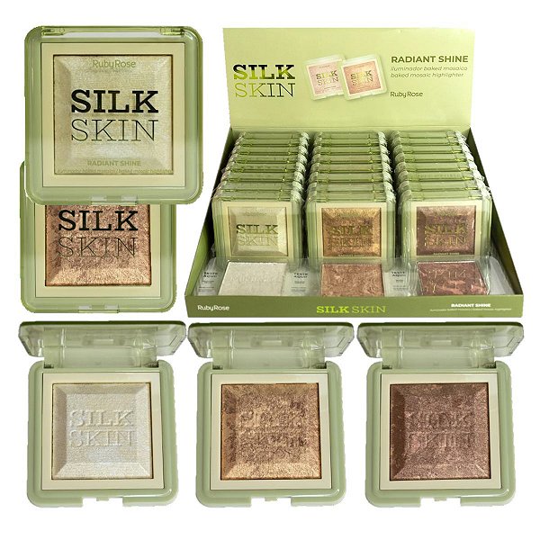Ruby Rose - Iluminador Mosaico Silk Skin G1 HBF1600 - 24 Und