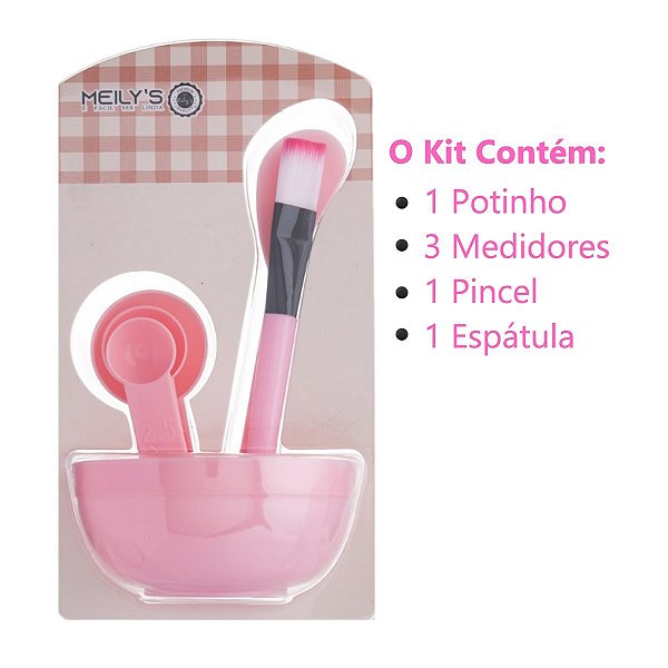 Meily's - Kit Skincare para Mascara Facial MAC347 ROSA