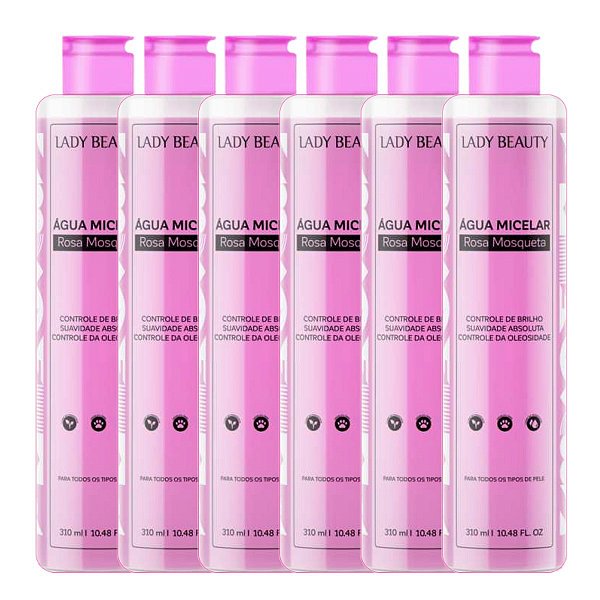 Lady Beauty - Agua Micelar Rosa Mosqueta LB02 - 6 Und