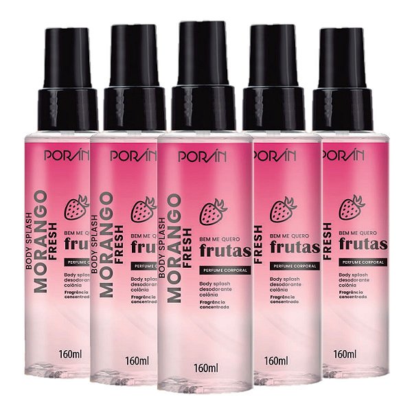 Poran - Body Splash Morango Fresh PR243 - 6 Und