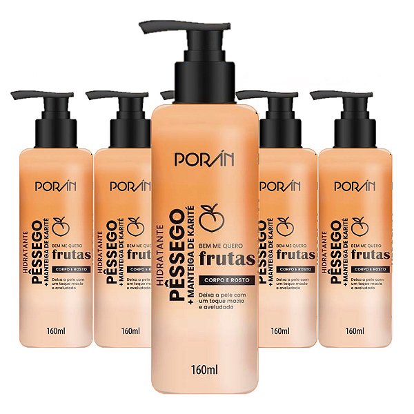 Poran - Hidratante Corpo e Rosto Pessego PR232 - 6 Und