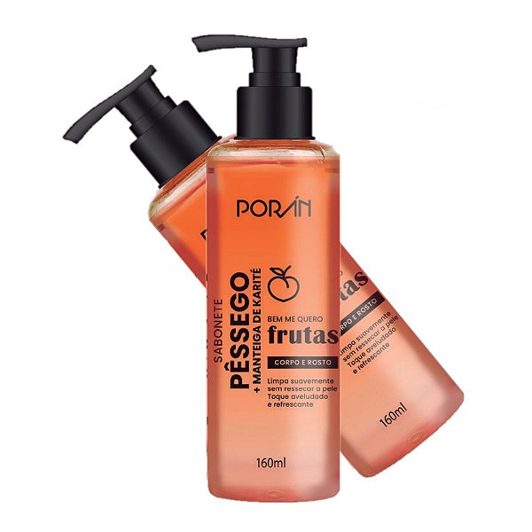 Poran - Sabonete Liquido Corpo e Rosto Pessego PR231 - UNIT