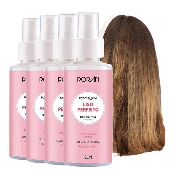 Poran - Spray Anti Frizz Liso Perfeito PR70 - 6 Und