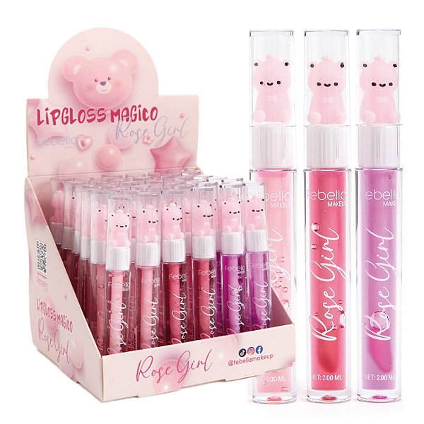 Febella - Lip Gloss Fofo Ursinho LG40513 - 36 Unid