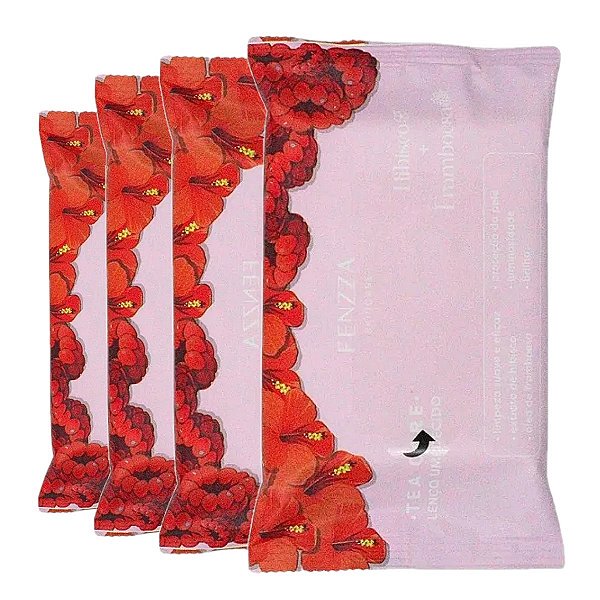 Fenzza- Lenco Demaquilante Hibisco e Framboesa FZ50027- 12Un