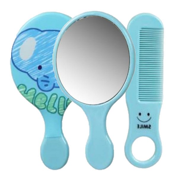 Espelho Fofo com Pente Raquete BSH5113 - 12 Und