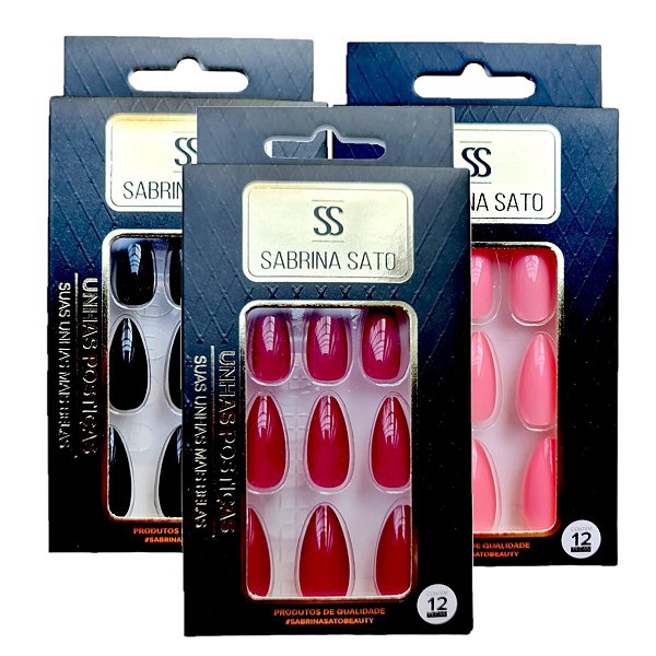 Sabrina Sato - Unhas Posticas SS3565 - 12 Kits