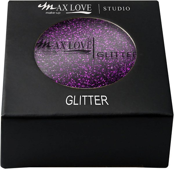 Max Love - Sombra Glitter  Cor 14 Roxa