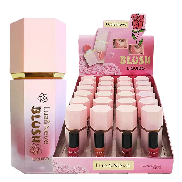 Lua e neve - Blush Liquido com Esponja LN02359 - 24 Unid