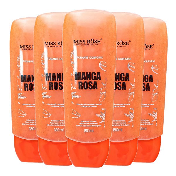 Miss Rose - Esfoliante Corporal Manga Rosa MR100D - 6 Und