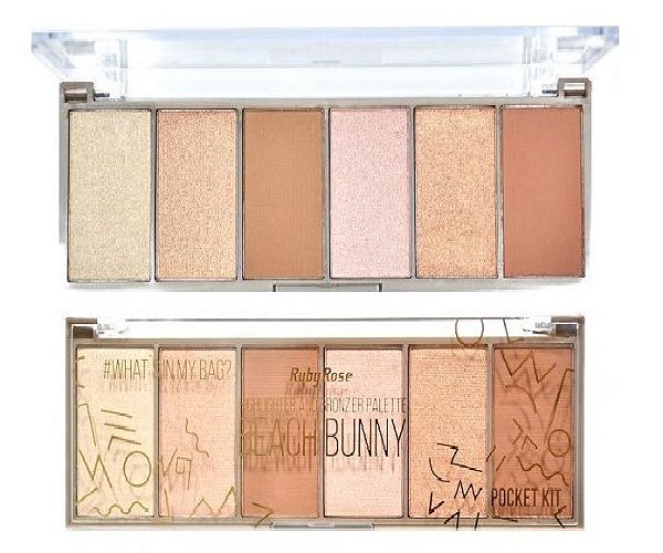 Ruby Rose - Paleta Iluminador Pocket Beach Bunny HB7514