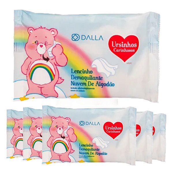Dalla - Lenco Demaquilante Ursinhos Carinhosos - 12 Und