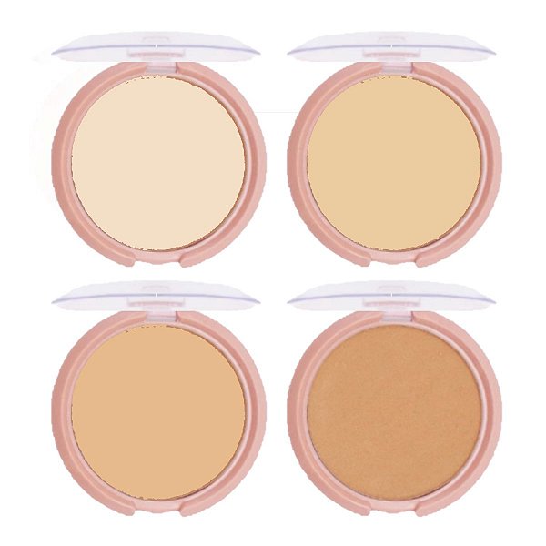 Asu - Po Compacto Cores Medias ASU044 - Kit c/ 4 Und
