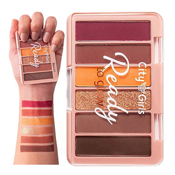 City Girls - Paleta de Sombras Ready to Glow CG334 - Cor A