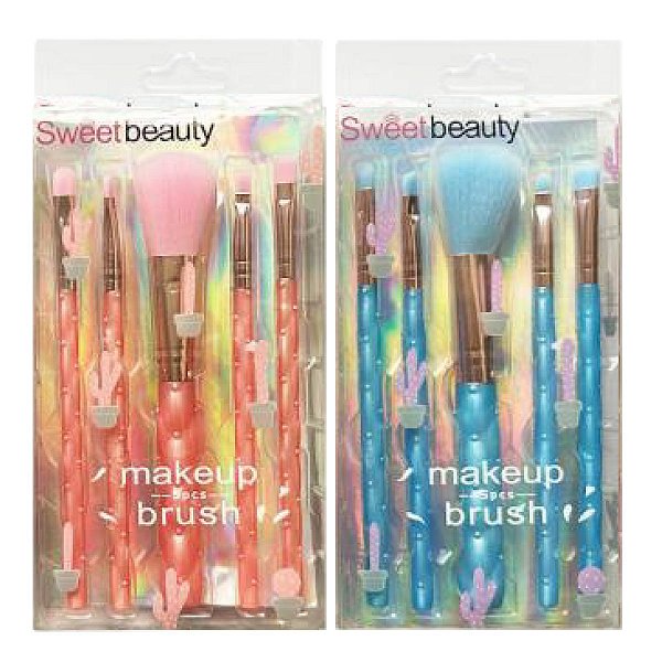 Sweet Beauty - Kit de Pinceis Cacto BKT486 - 1 Kit