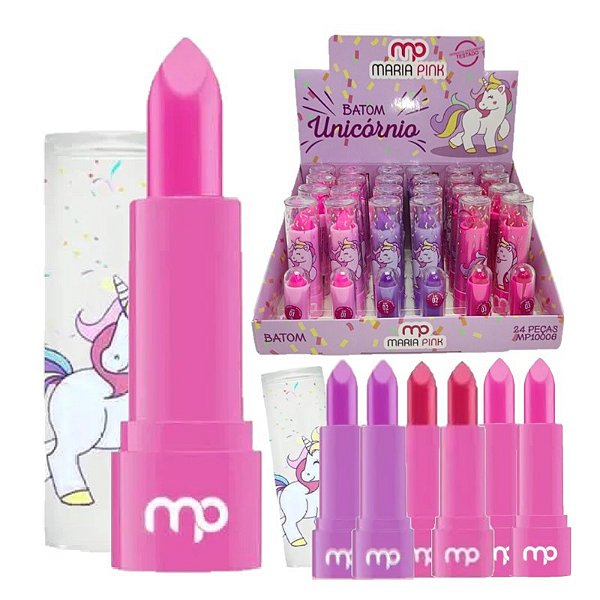 Maria Pink - Batom Infantil Unicornio MP10006 - 24 und