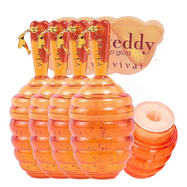 Vivai - Lip Gloss Pote de Mel Teddy 3183 - 6 Und