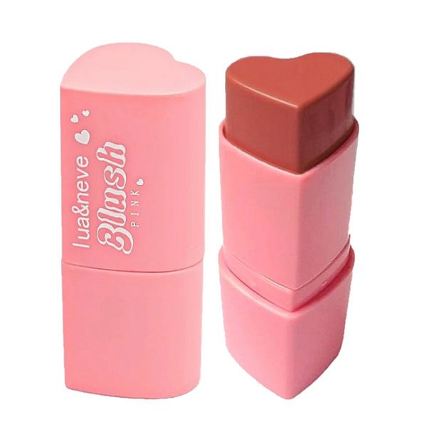 Lua e Neve - Blush Bastão Stick Coração - Cor 03