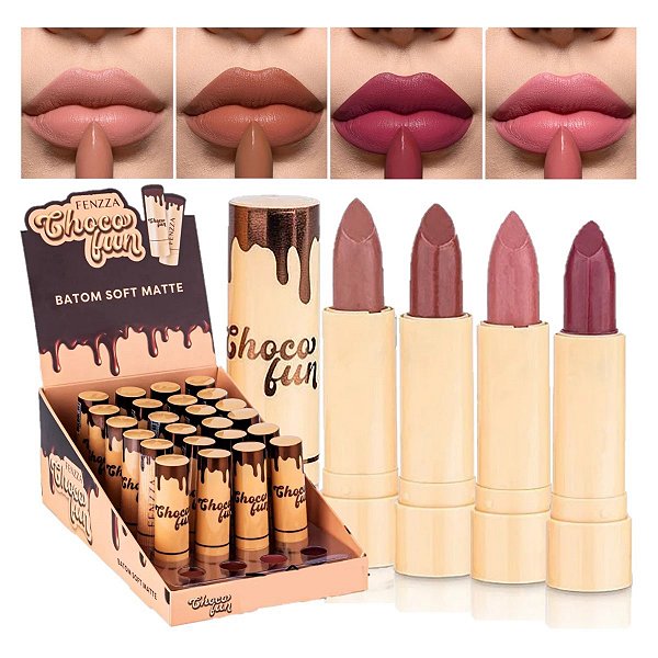 Fenzza - Batom Soft Matte Choco FZ20086 - 24 Und