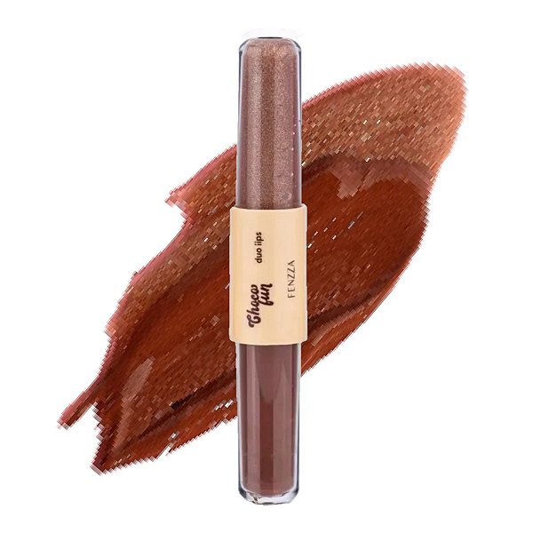 Fenzza - Duo Lips Choco Batom e Gloss FZ20096 - BRIGADEIRO