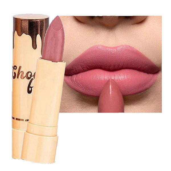 Fenzza - Batom Soft Matte Choco FZ20086 - BOMBOM MORANGO