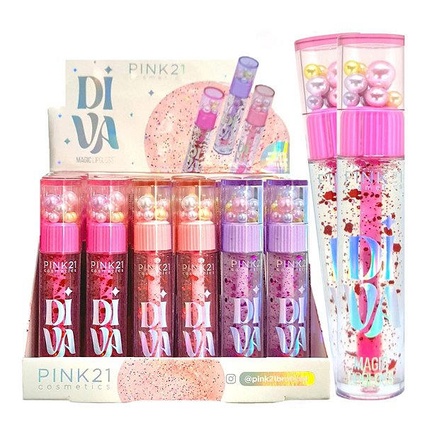 Pink 21 - Lip Gloss Magico Diva CS5014 - 24 Und